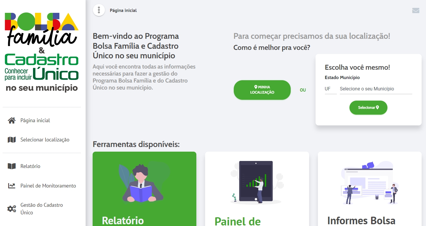Tela exemplo do VIS DATA