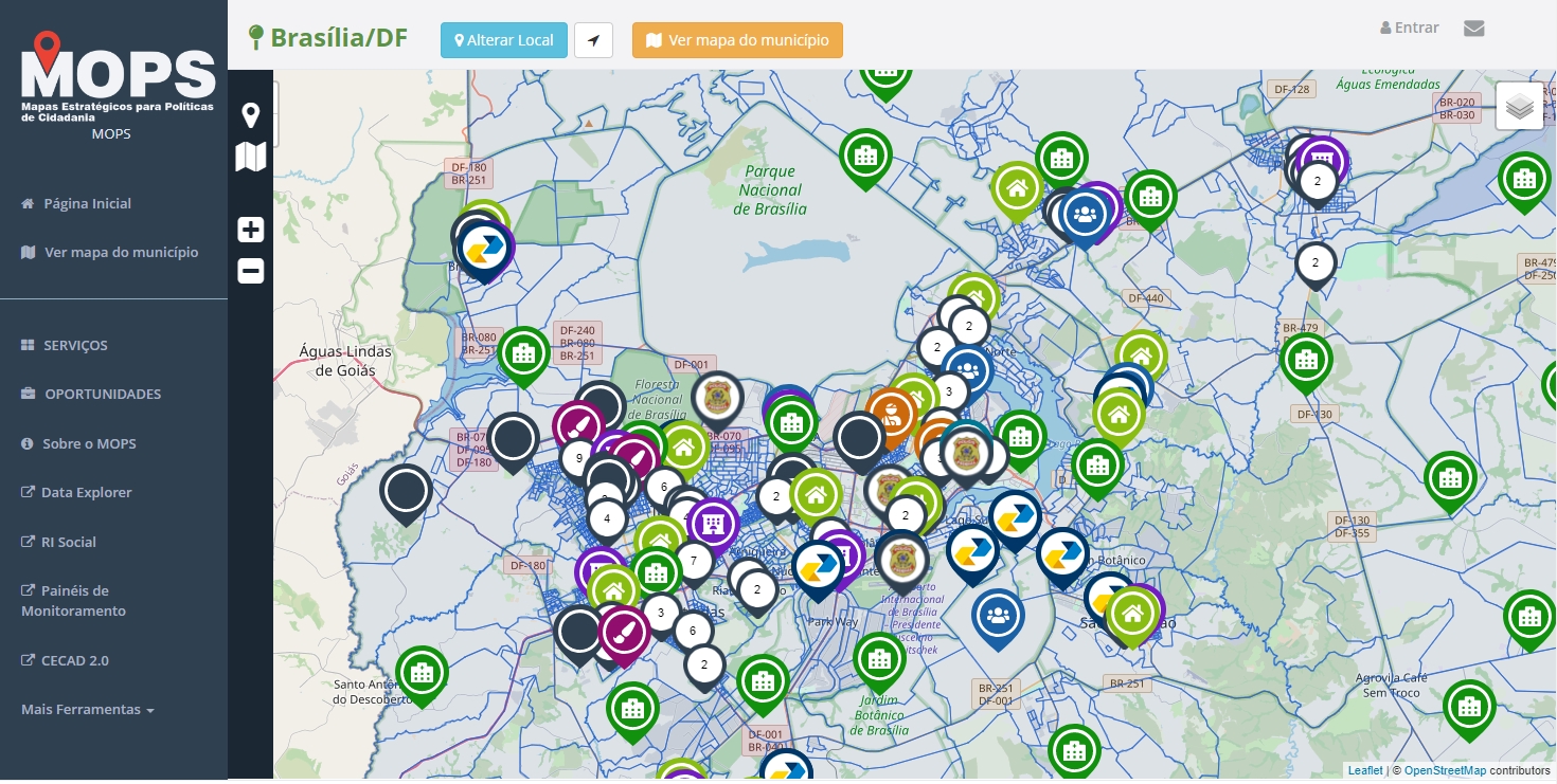 Tela exemplo do VIS DATA